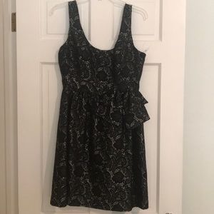 Floral Tibi scoop neck dress.